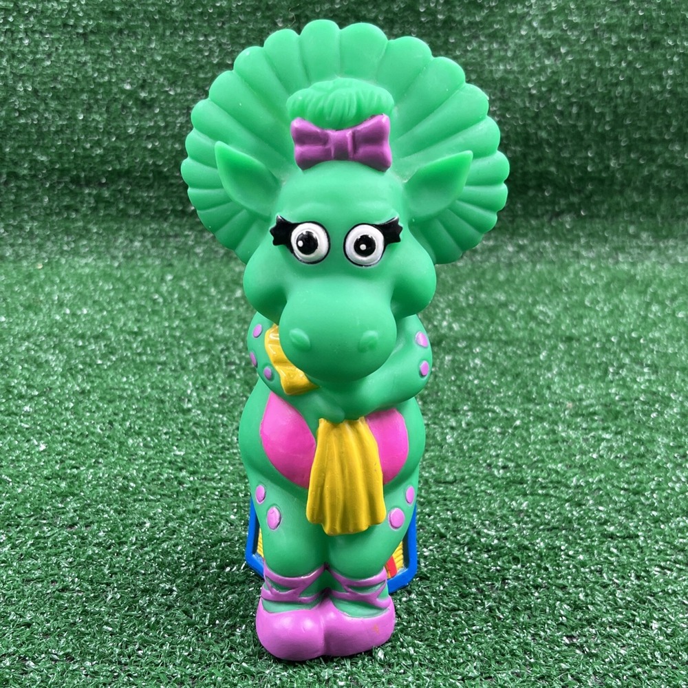 Vintage  1992 Barney Baby Bop‎ 7" Plastic Piggy Coin Bank The Lyons Group